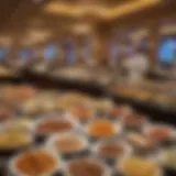 Lavish spread of gourmet dishes at Beau Rivage Casino Buffet