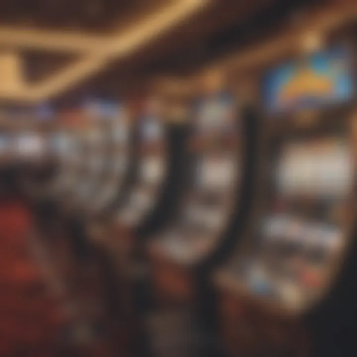 Casino floor atmosphere showcasing slot machines