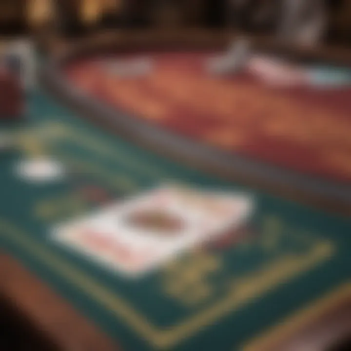 Close-up of a gaming table with a coupon code prominently displayed.