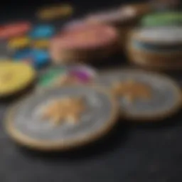 Colorful coins symbolizing free rewards in gaming