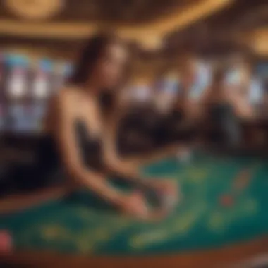 Exciting gaming tables in a Las Vegas casino