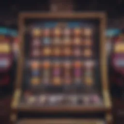 A vibrant screenshot showcasing the Pop Slots Casino interface filled with colorful slot machines.
