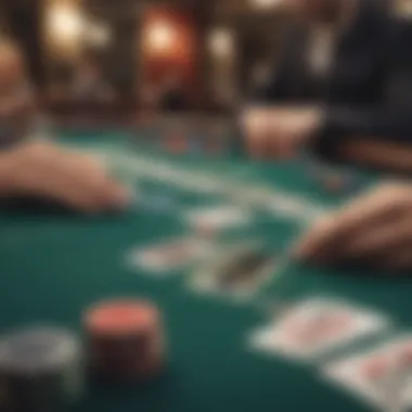 An illustration depicting various blackjack strategies