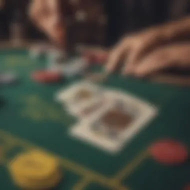 A detailed graphic showing the rules of blackjack