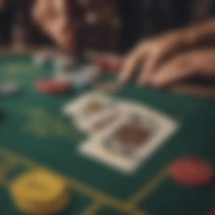 A detailed graphic showing the rules of blackjack