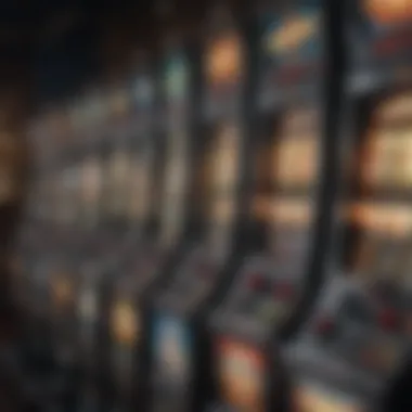 Illustration of different types of slot machines