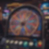 Overview of the Super Sky Wheel slot machine app interface