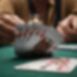 A close-up view of Texas Hold'em poker cards with wild cards highlighted