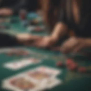 Variety of blackjack games displayed on a screen