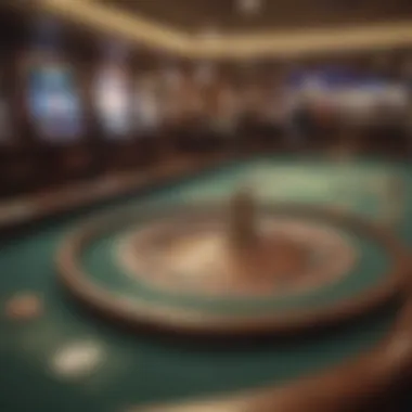 A serene digital gaming environment showcasing online penny casinos