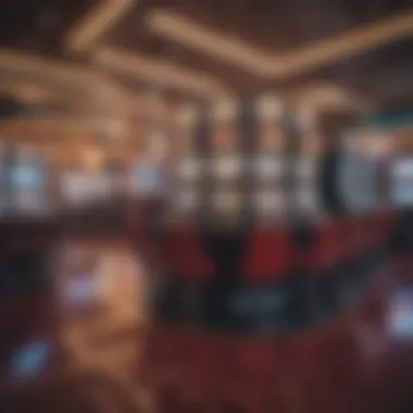Vibrant Gaming Floor Vibrant gaming floor filled with a variety of slot machines