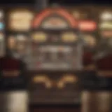 A vintage slot machine showcasing retro design