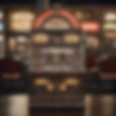 A vintage slot machine showcasing retro design