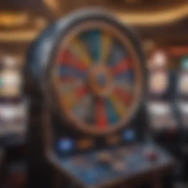 Modern Wheel of Fortune slot machine in a casino