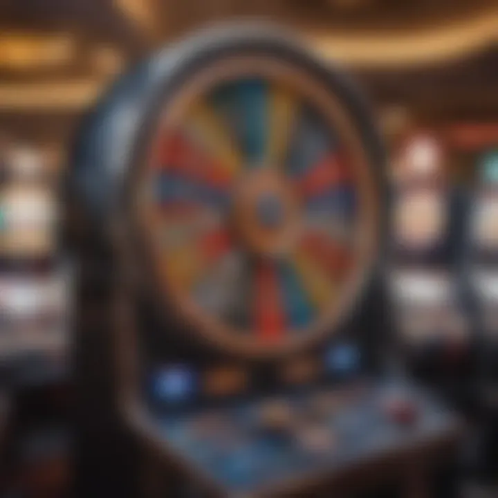 Modern Wheel of Fortune slot machine in a casino