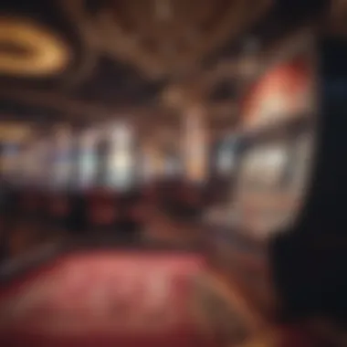 Casino environment showcasing games