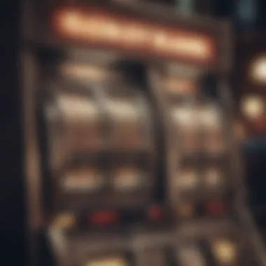 Anticipation of Winning An illuminated slot machine ready to be played