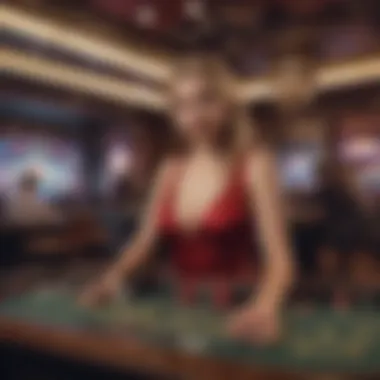The Future of Casinos: Technology Integration A futuristic casino environment showcasing technology integration